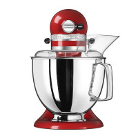 KitchenAid Artisan 5KSM175PSEER K&uuml;chenmaschine 4,8L in Empire Rot mit Zubeh&ouml;r - Produktabbildung zur genauen Darstellung des Artikels.