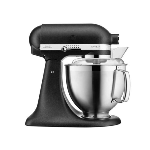 KitchenAid 5KSM185PSEBK K&uuml;chenmaschine 4,8L in Gusseisen Schwarz &ndash; Zubeh&ouml;r &amp; Profiqualit&auml;t - Produktabbildung zur genauen Darstellung des Artikels.