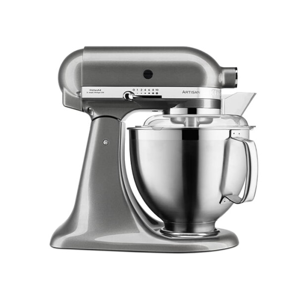 KitchenAid 5KSM185PSEMS K&uuml;chenmaschine 4,8L in Medaillon Silber &ndash; Jetzt kaufen - Produktabbildung zur genauen Darstellung des Artikels.