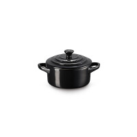 Le Creuset MINI COCOTTE SCHWARZ GLÄNZEND