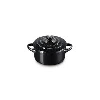 Le Creuset MINI COCOTTE SCHWARZ GLÄNZEND