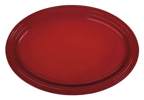 Le Creuset SERVIERPLATTE OVAL 46 CM KIRSCHROT