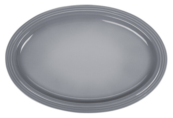 Le Creuset SERVIERPLATTE OVAL 46 CM PERLGRAU