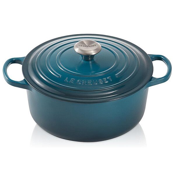 Le Creuset Br&auml;ter Signature rund 28 cm Deep Teal