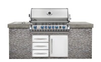 Napoleon BIPRO665RBPSS-3-DE Prestige PRO 665, Edelstahl, Einbau  incl. Rotisserie-Set