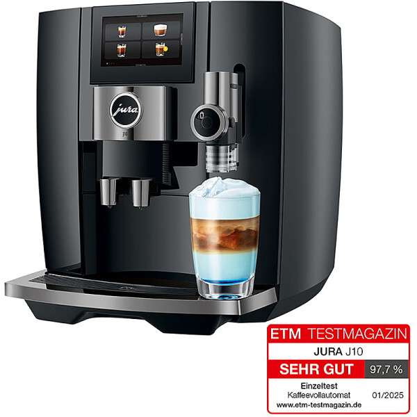 JURA J10 Kaffeevollautomat Farbe: Piano Black