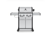 Broil King Baron S490 IR Edelstahl Gasgrill   mit Infrarot-Seitenbrenner