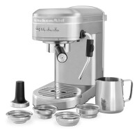 Kitchenaid 5KES6503ESX Halbautomatische Espressomaschine Artisan Farbe Edelstahl - Produktabbildung zur genauen Darstellung des Artikels.