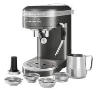 Kitchenaid 5KES6503EMS Halbautomatische Espressomaschine Artisan Farbe Medaillon Silber