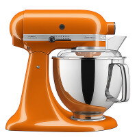 KitchenAid Artisan 5KSM175PSEHY K&uuml;chenmaschine 4,8L in Honig mit Zubeh&ouml;r