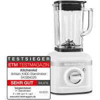 KitchenAid K400 Standmixer Artisan 5KSB4026EWH Farbe...