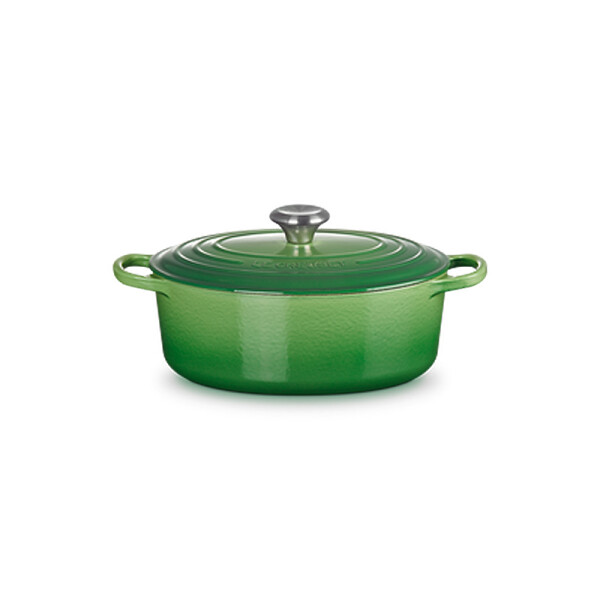 Le Creuset Br&auml;ter Signature oval 29 cm Bamboo Green