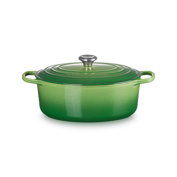 Le Creuset Br&auml;ter Signature oval 31 cm Bamboo Green