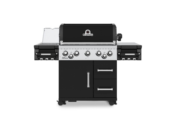 Broil King IMPERIAL 590 IR Schwarz Gasgrill  mit Infrarot-Seitenbrenner