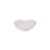 Le Creuset Teller Herzform 23 cm Shell Pink