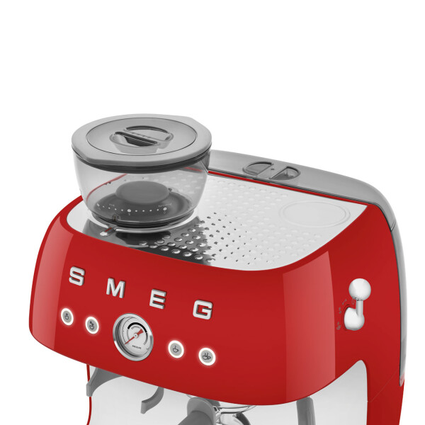 SMEG EGF03RDEU Kompakte integrierter € 769,95 Siebträgermaschine Kaffeemüh, mit