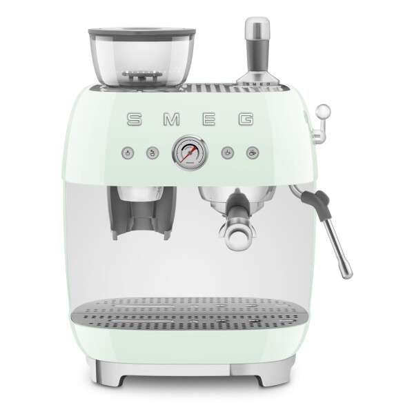 SMEG EGF03PGEU Kompakte Siebtr&auml;germaschine mit integrierter Kaffeem&uuml;hle, Farbe: Pastellgr&uuml;n