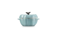 Le Creuset K&uuml;rbis-F&ouml;rmchen mit Deckel Sea Salt