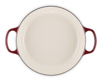 Le Creuset Br&auml;ter Signature rund 20 cm Garnet