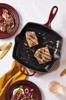 Le Creuset Grillpfanne quadratisch Signature 26 cm Garnet