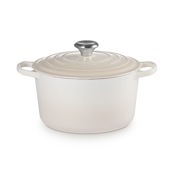 Le Creuset Hoher Br&auml;ter Signature rund 24 cm Meringue