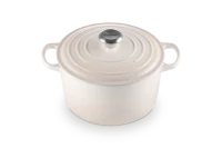 Le Creuset Hoher Bräter Signature rund 24 cm Meringue