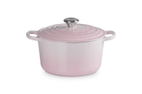 Le Creuset Hoher Bräter Signature rund 24 cm Shell Pink