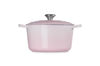 Le Creuset Hoher Br&auml;ter Signature rund 24 cm Shell Pink