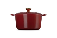 Le Creuset Hoher Br&auml;ter Signature rund 24 cm Garnet