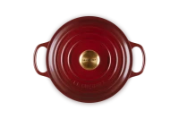 Le Creuset Hoher Br&auml;ter Signature rund 24 cm Garnet