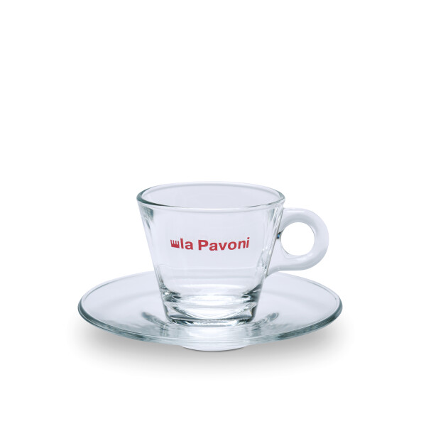 La Pavoni Kaffeetasse aus Glas 6-er Set LPACUPGL01