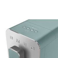 Smeg BCC12EGMEU Kompakt-Kaffeevollautomat, Emerald Green-Matt, Geh&auml;usefront aus geb&uuml;rstetem Aluminium
