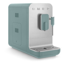 Smeg BCC12EGMEU Kompakt-Kaffeevollautomat, Emerald Green-Matt, Geh&auml;usefront aus geb&uuml;rstetem Aluminium