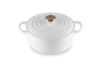 Le Creuset Bräter Signature rund 24 cm White