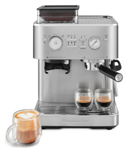 Kitchenaid 5KES6551ESX Halbautomatische Espressomaschine mit M&uuml;hle ARTISAN Farbe: Edelstahl