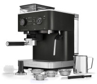 Kitchenaid 5KES6551EBK Halbautomatische Espressomaschine mit M&uuml;hle ARTISAN Farbe: Gusseisen Schwarz