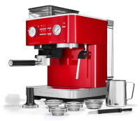 Kitchenaid 5KES6551ECA Halbautomatische Espressomaschine mit M&uuml;hle ARTISAN Farbe: Liebesapfelrot