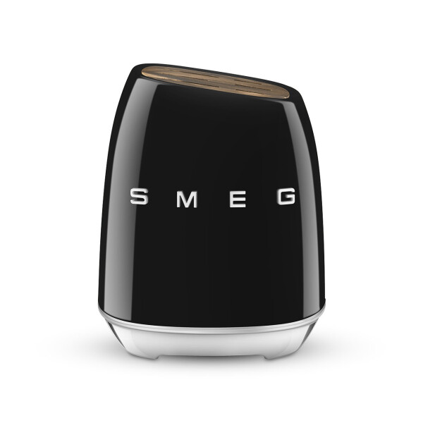 SMEG KBSF02BL Messerblock Farbe: Schwarz