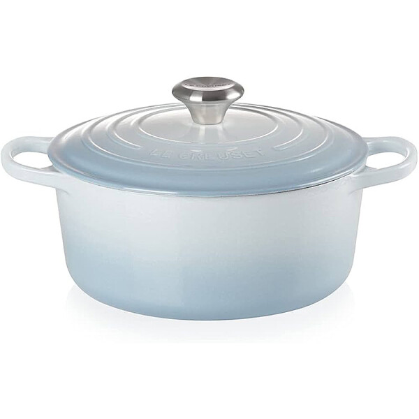 Le Creuset Br&auml;ter rund Signature 24 cm Coastal Blue