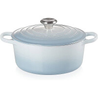 Le Creuset Bräter rund Signature 24 cm Coastal Blue