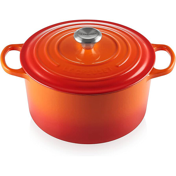 Le Creuset Hoher Br&auml;ter Signature rund 26 cm Ofenrot