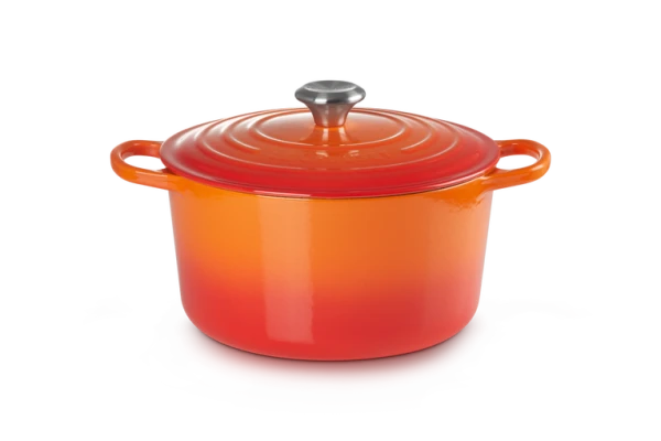 Le Creuset Hoher Br&auml;ter Signature rund 26 cm Ofenrot