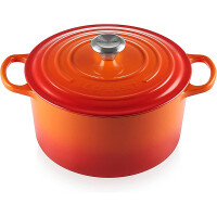 Le Creuset Hoher Bräter Signature rund 26 cm Ofenrot