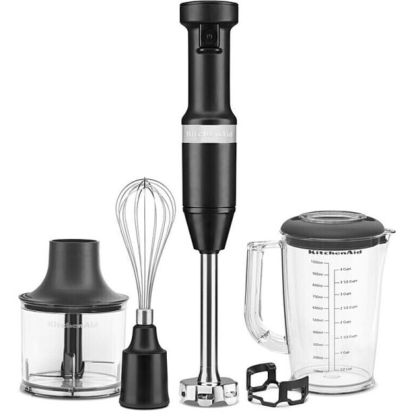 Kitchenaid 5KHBV83EBM Stabmixer Farbe Matt Schwarz - 2. Wahl - Produktabbildung zur genauen Darstellung des Artikels.