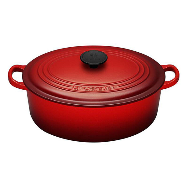 Le Creuset BR&Auml;TER OVAL 31 CM KIRSCHROT