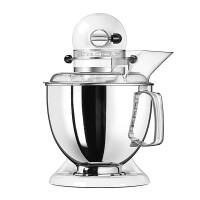 KitchenAid Artisan 5KSM175PSEWH K&uuml;chenmaschine 4,8L in Wei&szlig; mit Zubeh&ouml;r - Produktabbildung zur genauen Darstellung des Artikels.