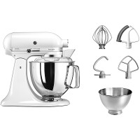 KitchenAid Artisan 5KSM175PSEWH K&uuml;chenmaschine 4,8L in Wei&szlig; mit Zubeh&ouml;r