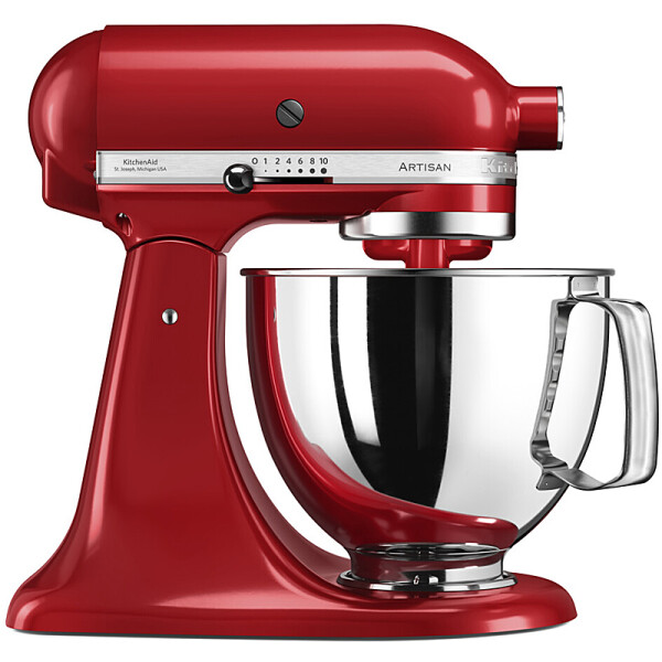 KitchenAid 5KSM125EER Artisan K&uuml;chenmaschine Empire Rot &ndash; zeitloses Design, starke Leistung - Produktabbildung zur genauen Darstellung des Artikels.