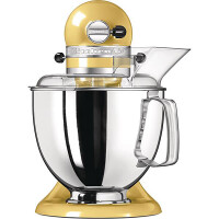 KitchenAid Artisan 5KSM175PSEMY K&uuml;chenmaschine 4,8L in Pastellgelb mit Zubeh&ouml;r - Produktabbildung zur genauen Darstellung des Artikels.